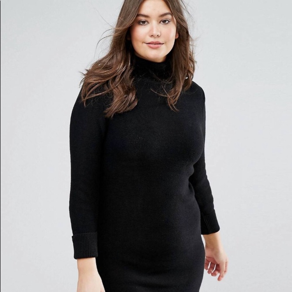 Brave Soul Plus TurtleNeck Sweater Dress from ASOS